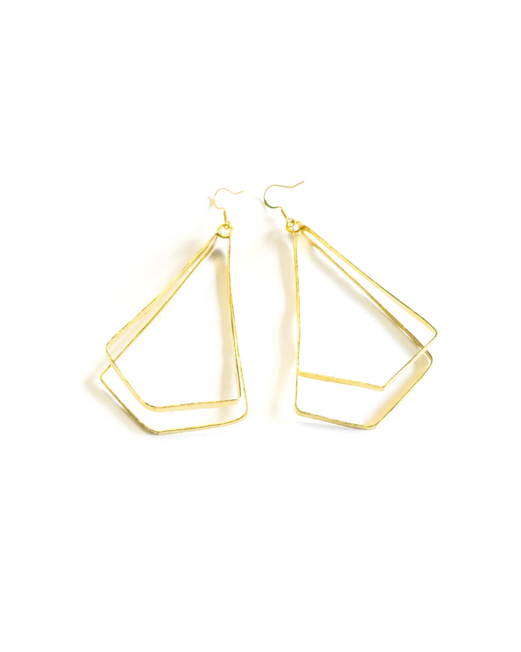 She Earrings - Brass