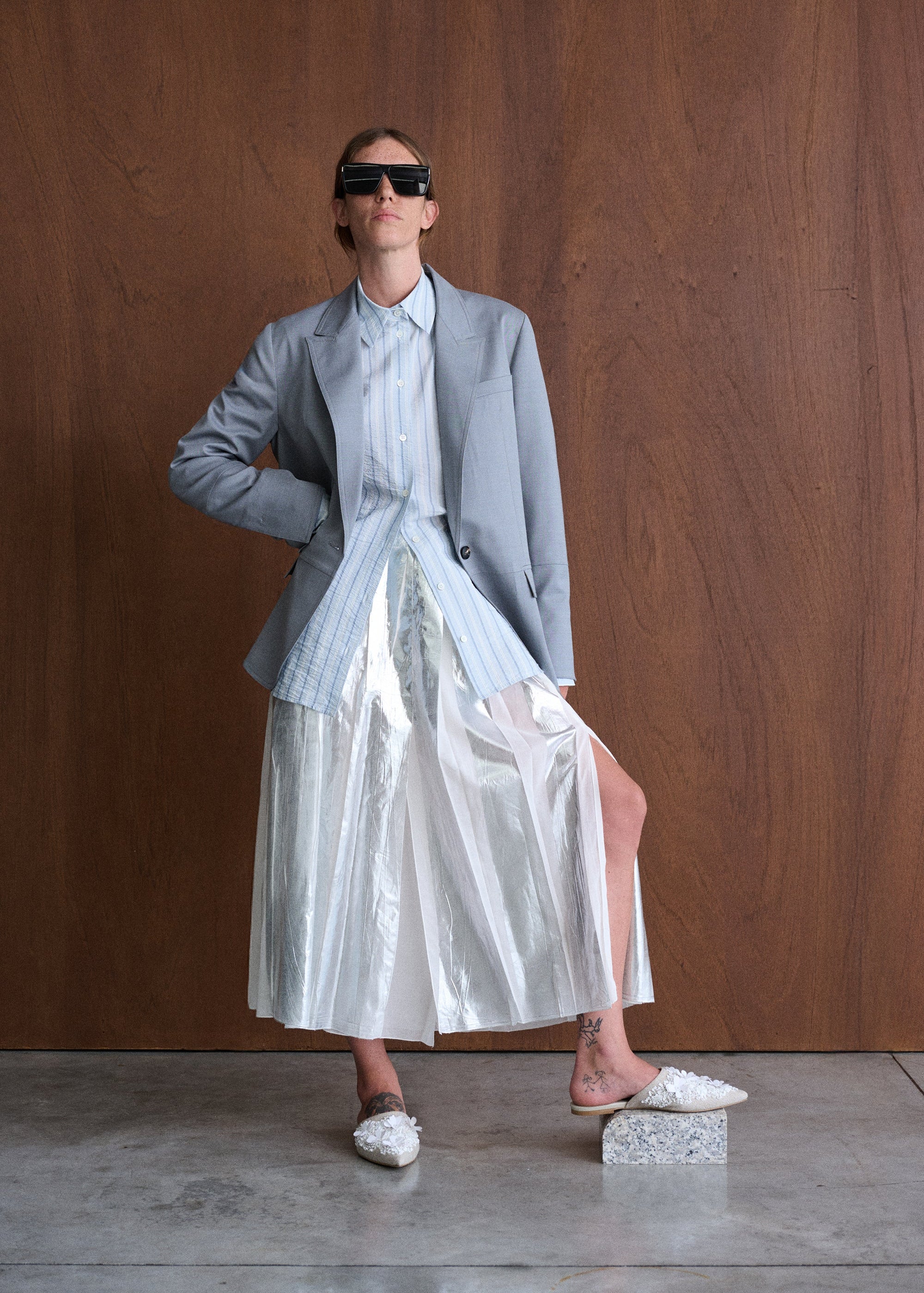 YORK SKIRT - SILVER