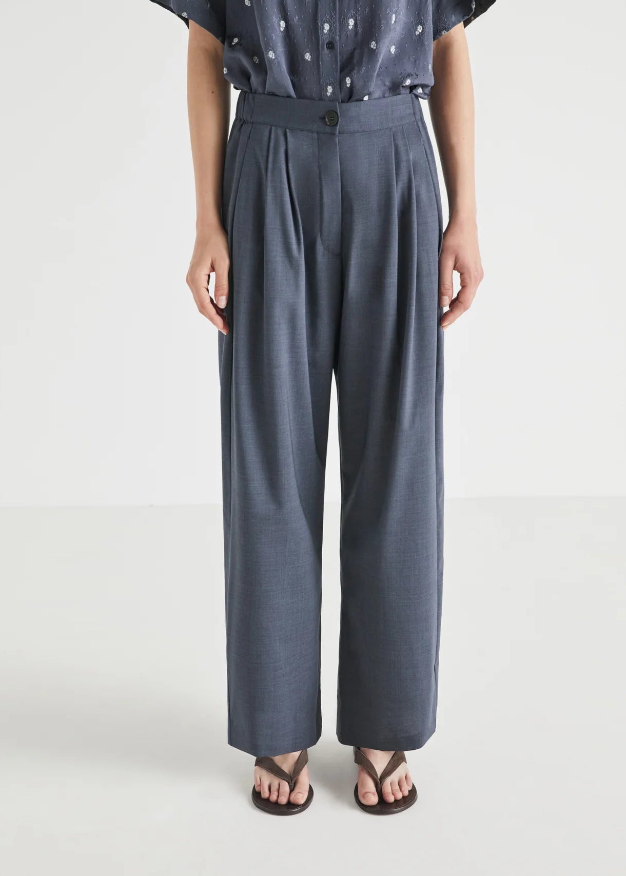 KERMES TROUSERS - NAVY
