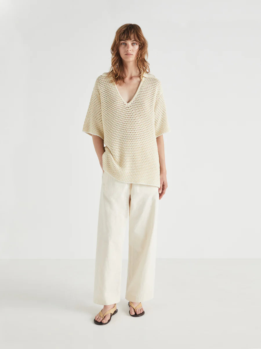 ABREGO TROUSERS - ECRU