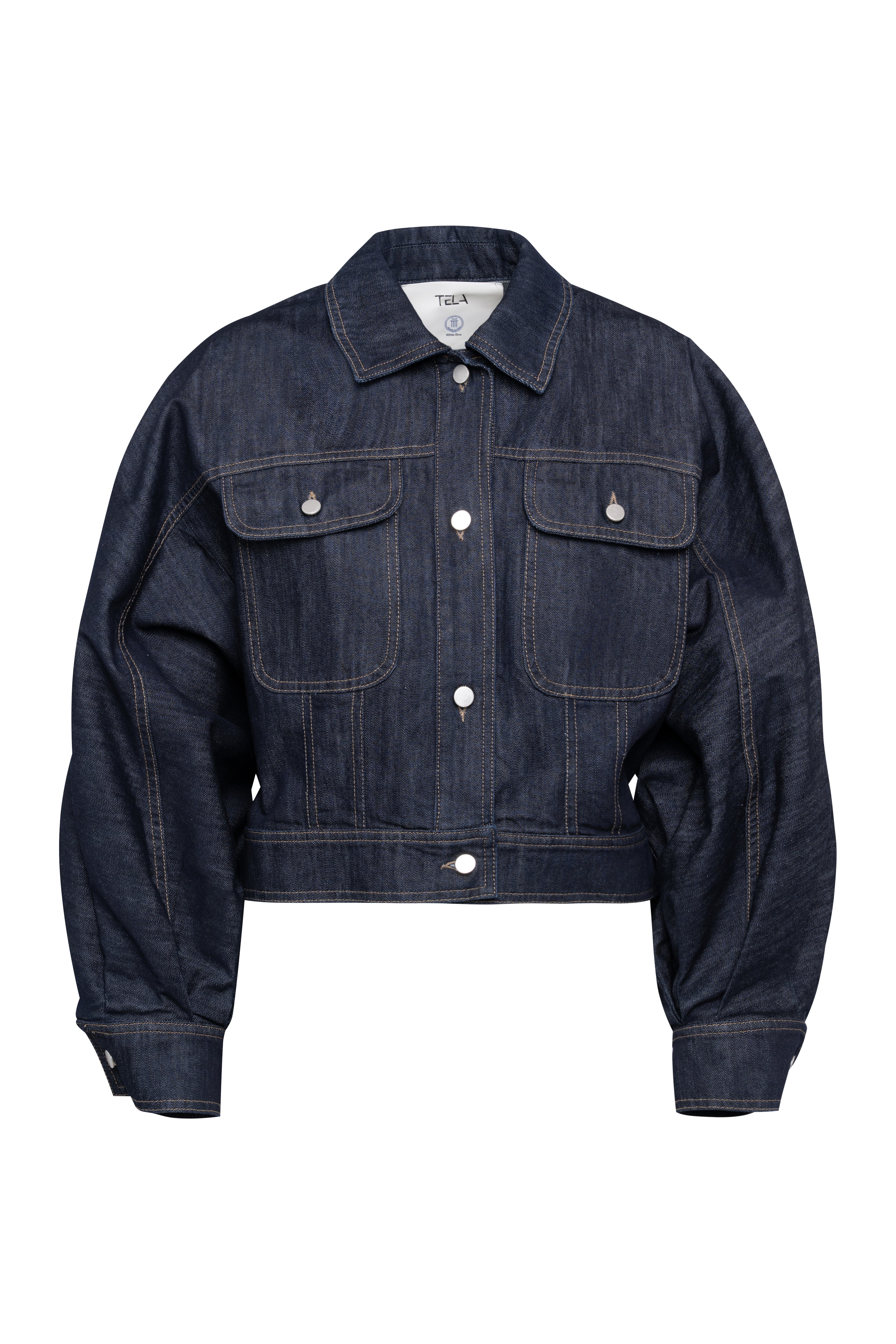 BIANCA DENIM JACKET - DARK BLUE