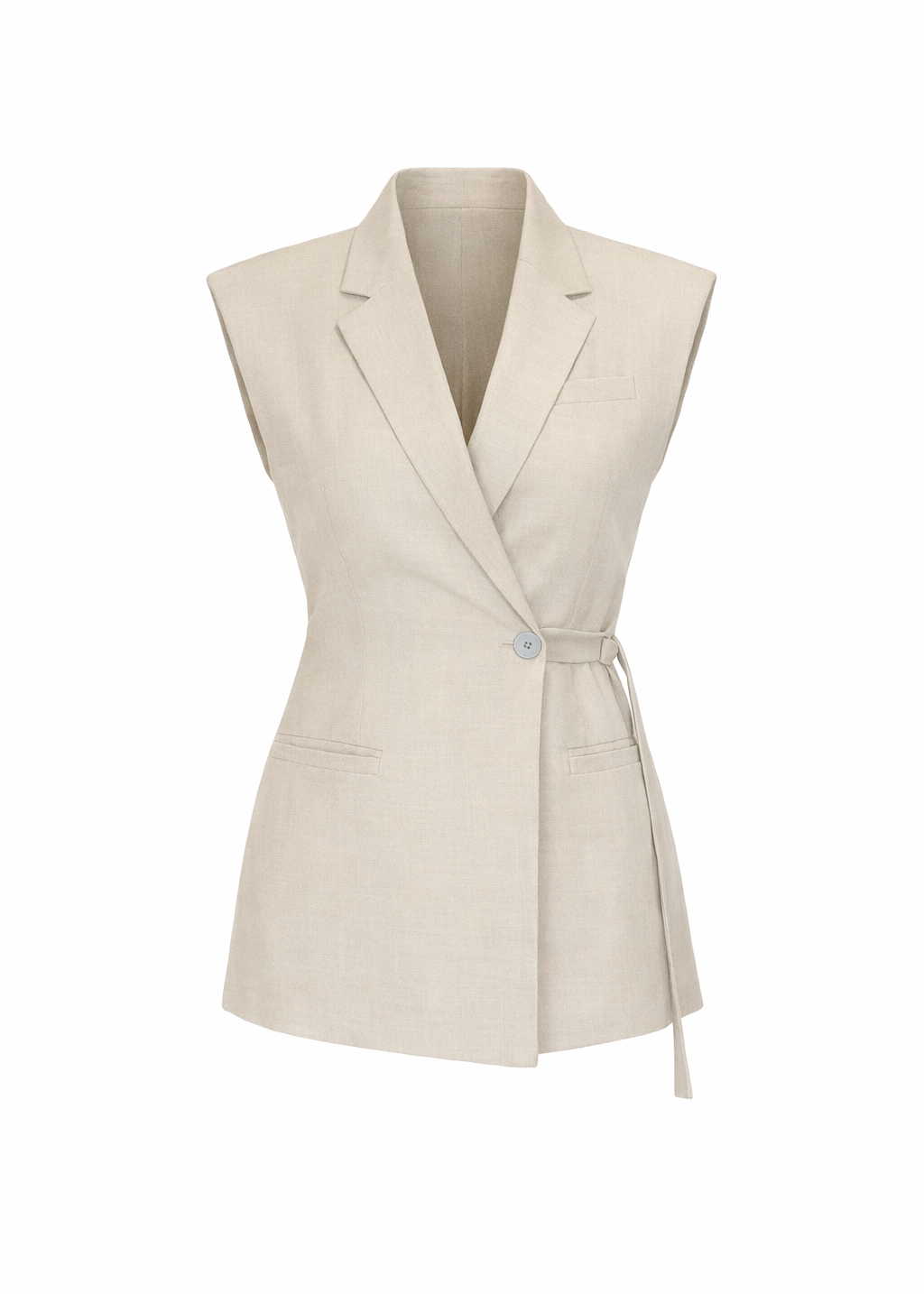 CHARLIE BLAZER GILET - SAND
