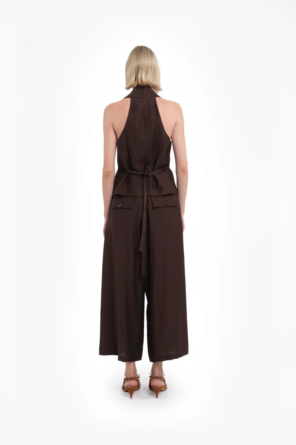 COOKIE CULOTTE PANTS - CHOCOLATE