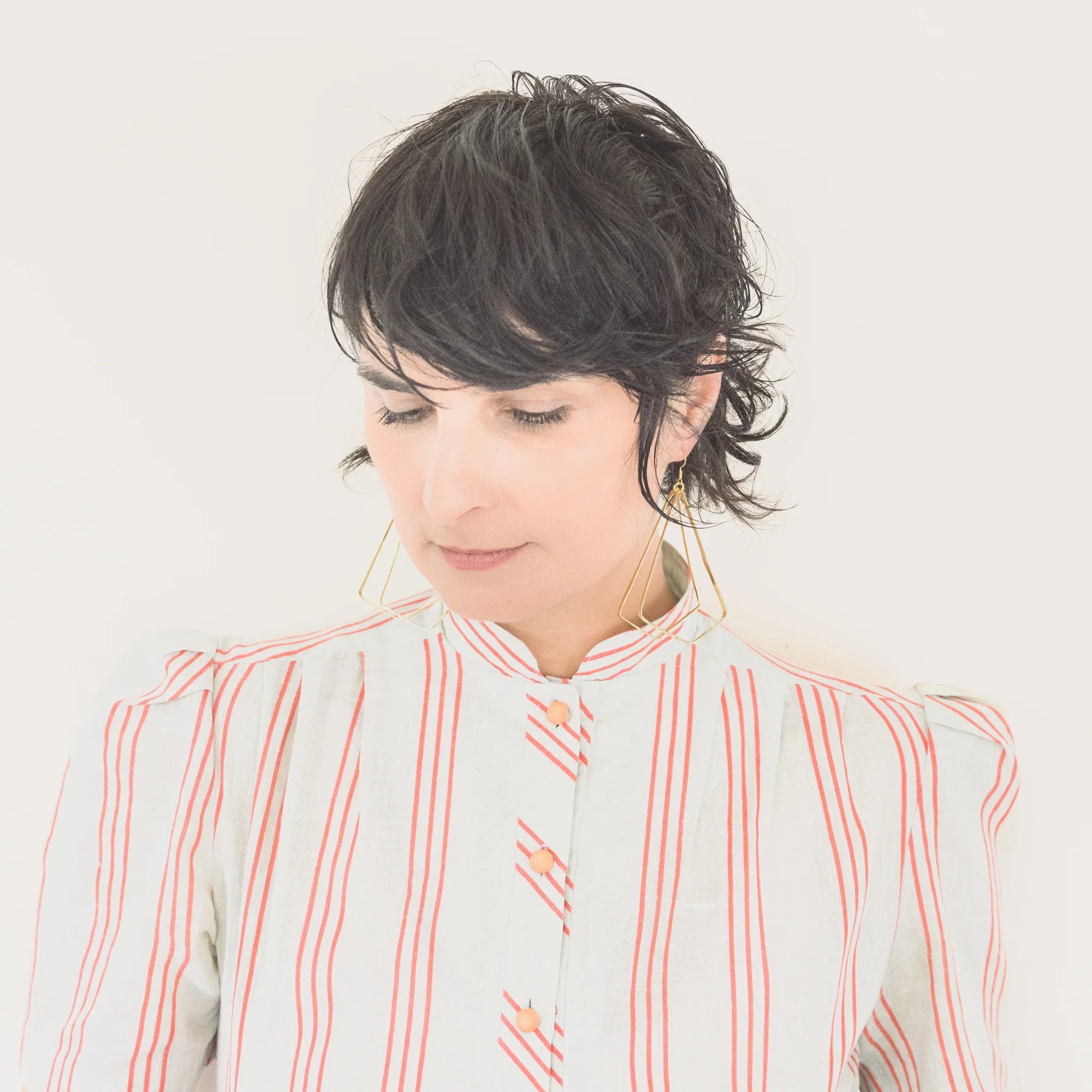 She Earrings - Brass