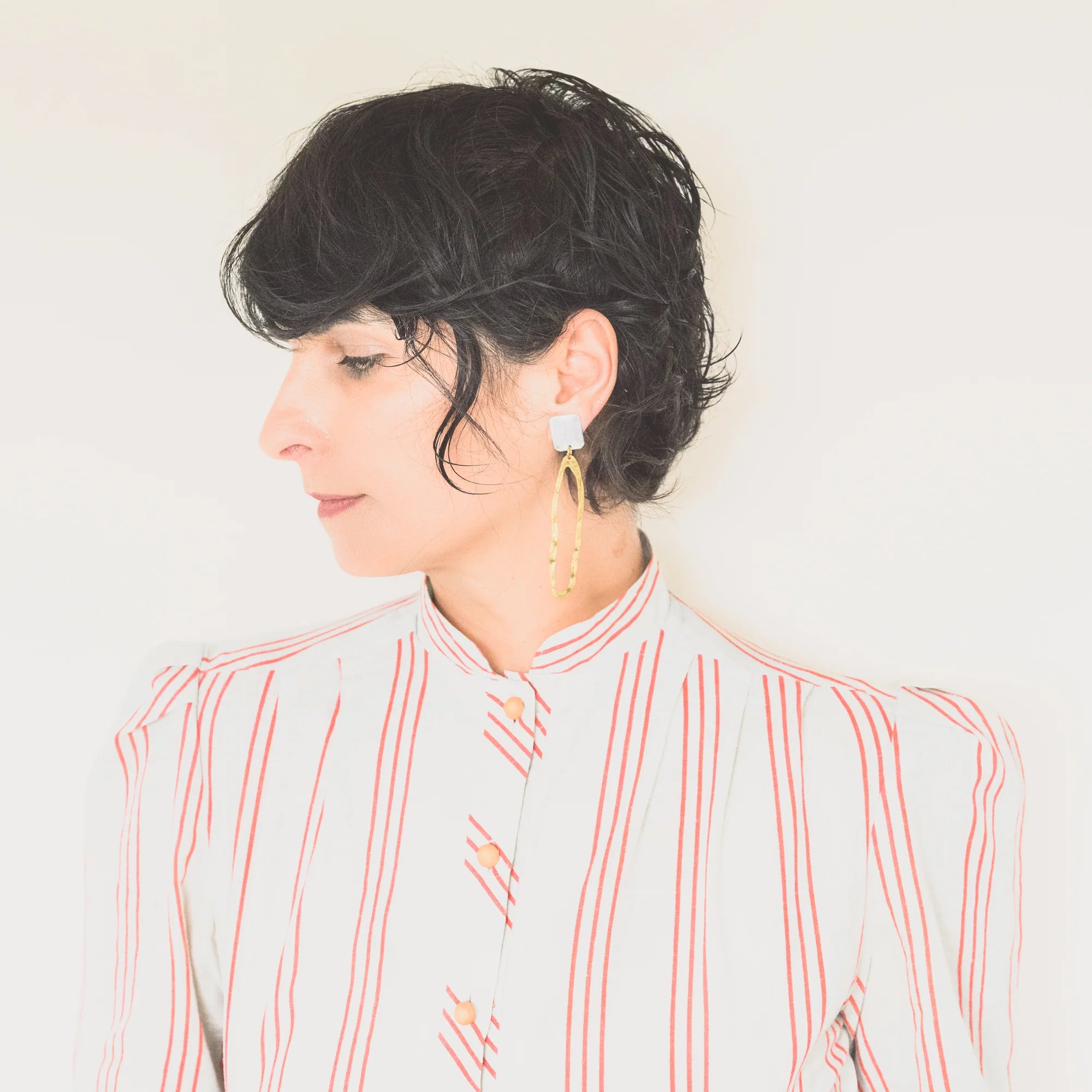 Bae Earrings - Brass & Silver