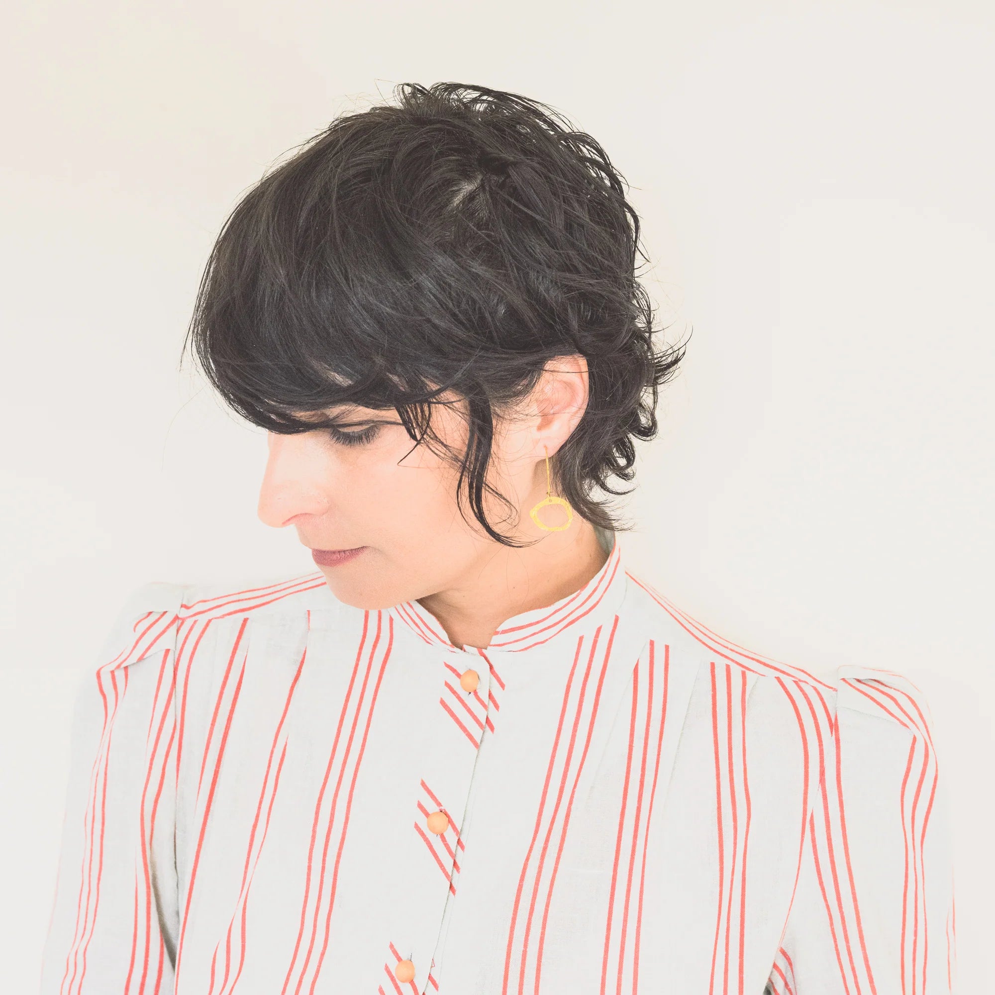 Lulu Earrings - Brass