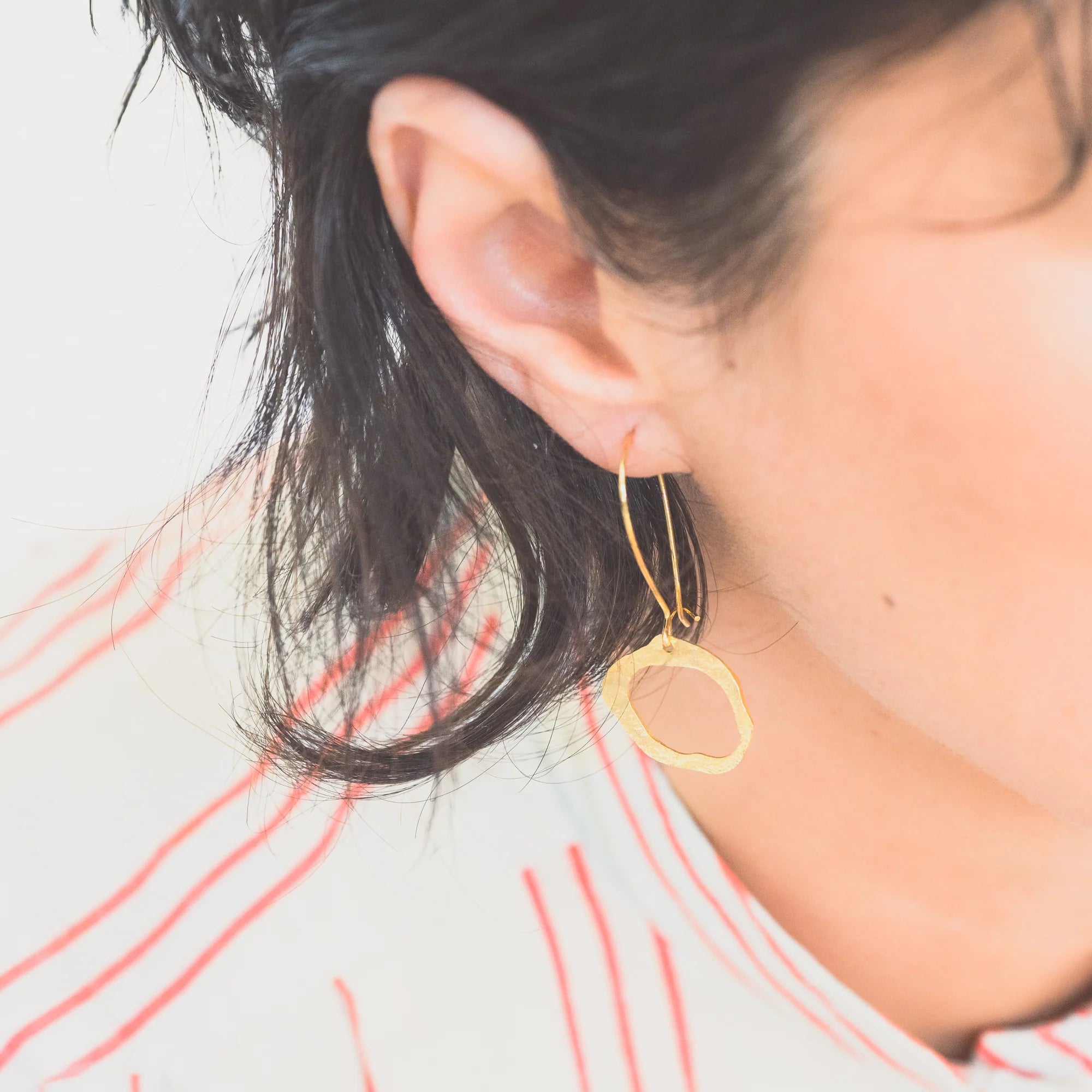 Lulu Earrings - Brass