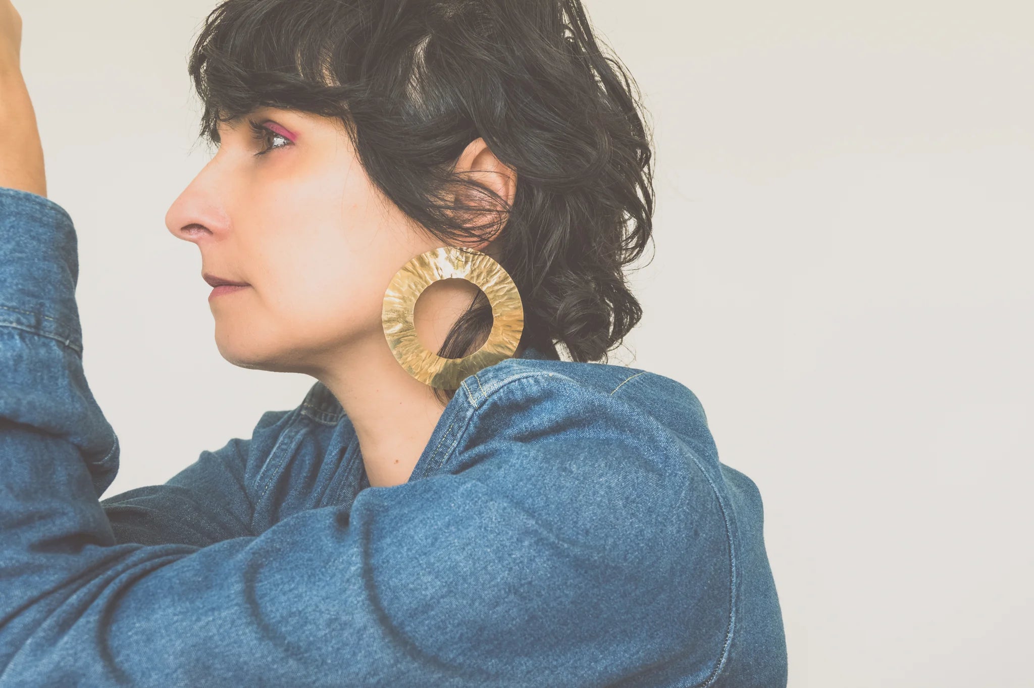 Aki Earrings - Brass