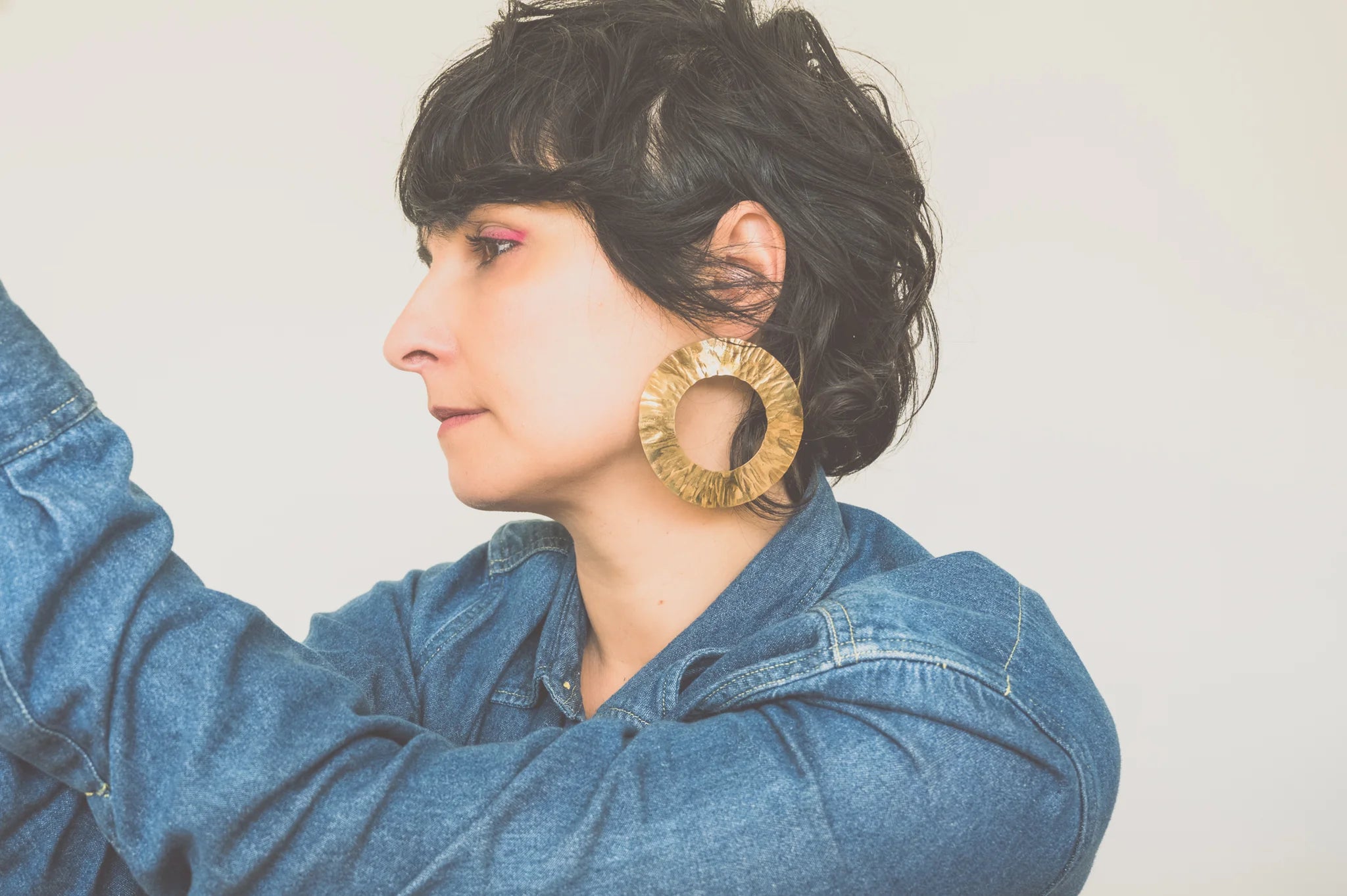 Aki Earrings - Brass