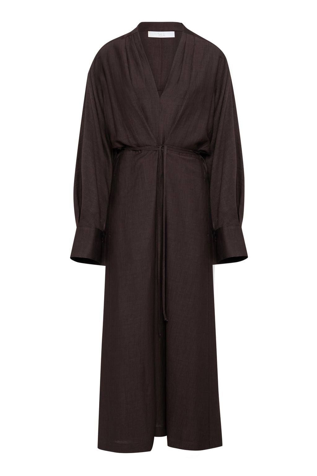 DELTA KIMONO DRESS - CHOCOLATE