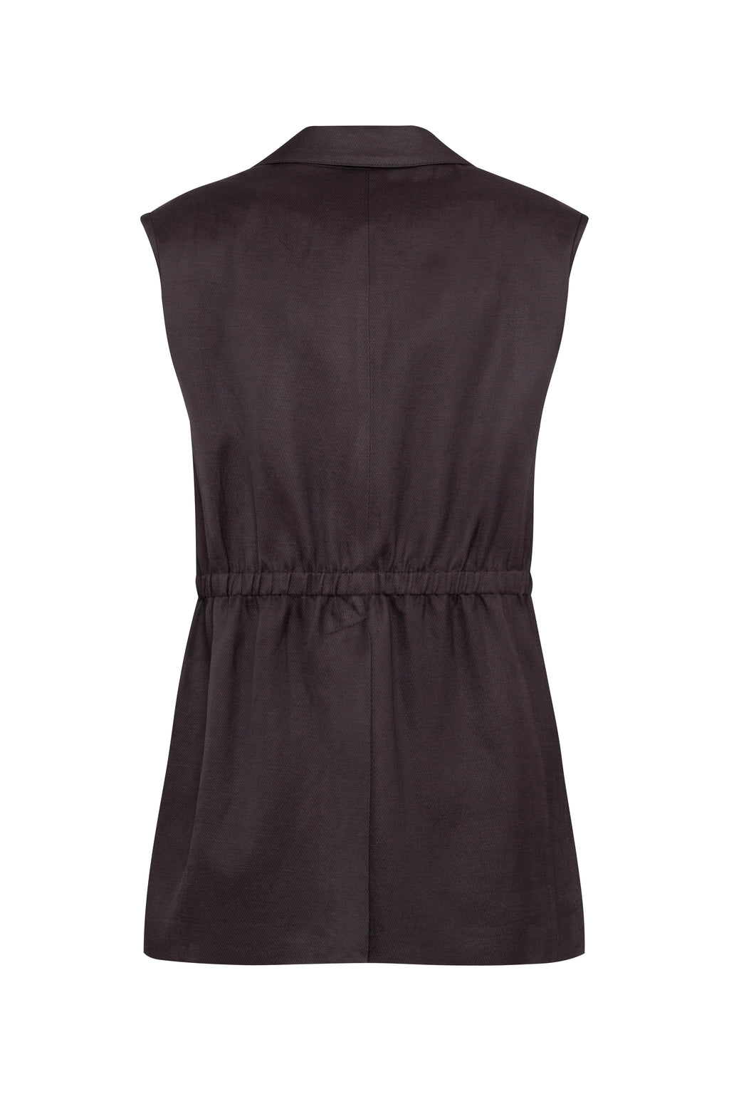 FELCE BLAZER GILET - PLUM CHOCOLATE