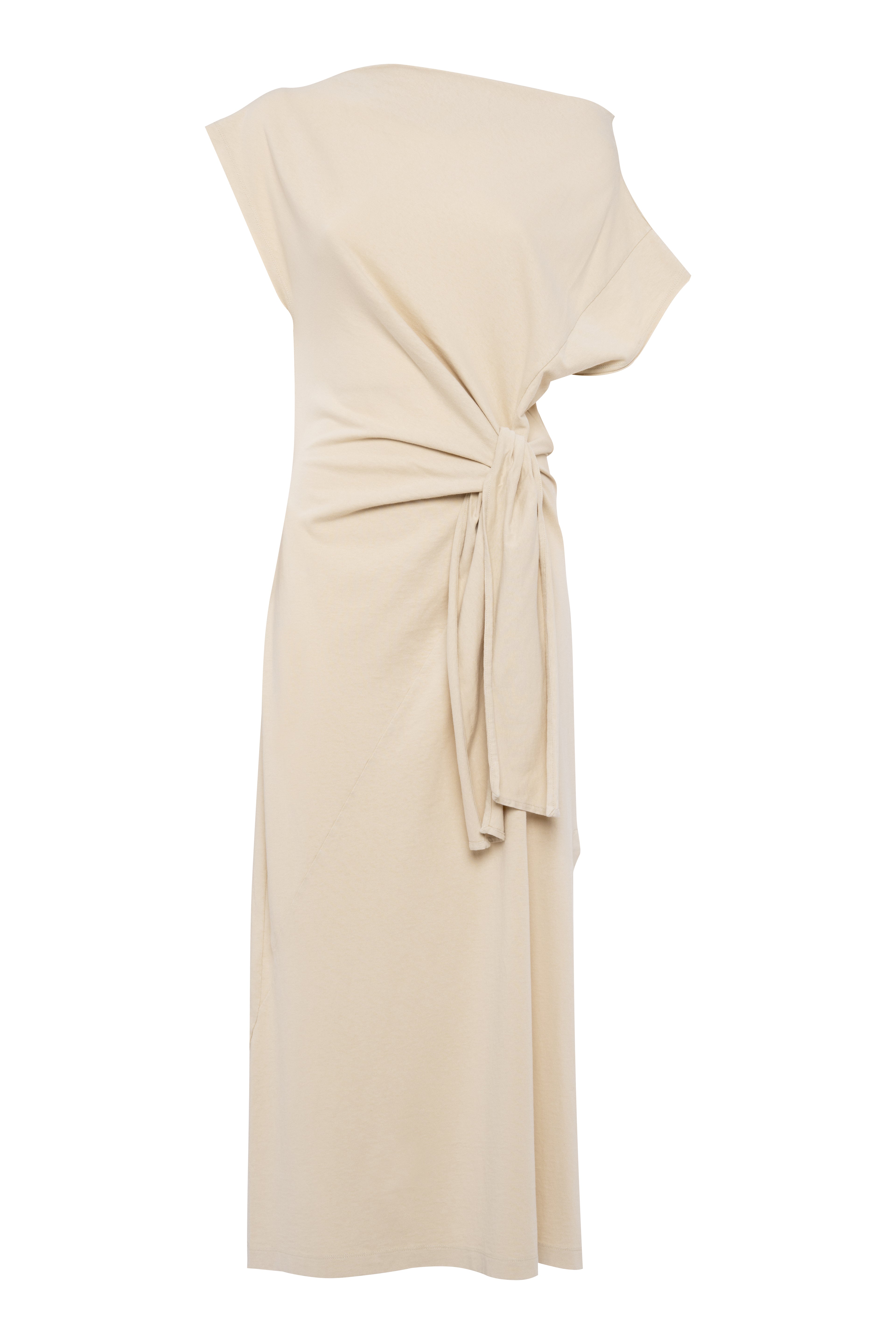 MAURITIUS ASYMMETRIC DRESS - SAND