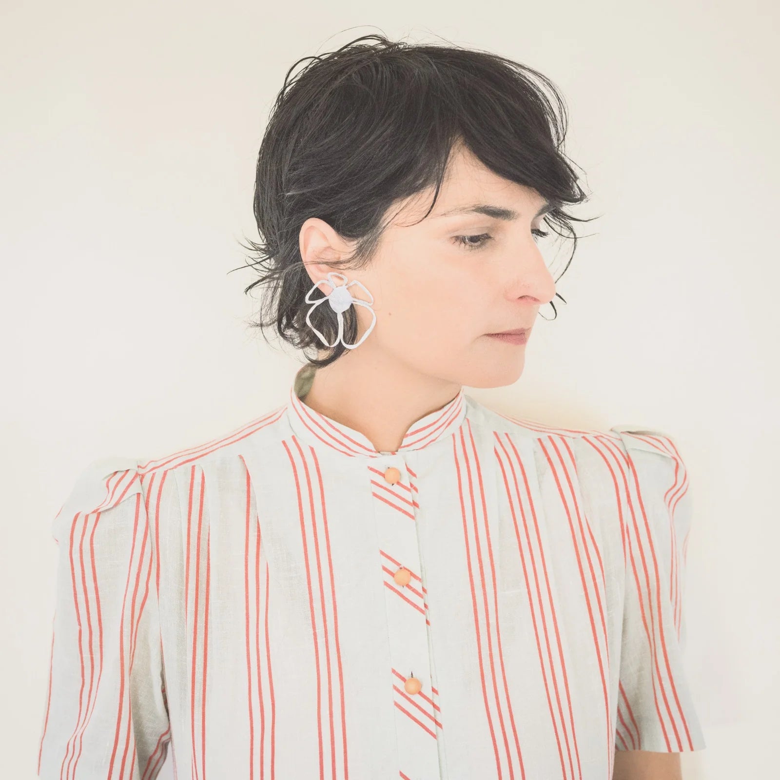 Sakura Earrings - Silver