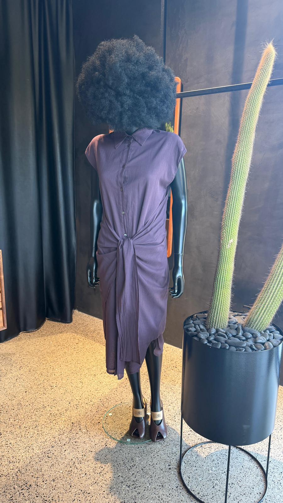 PIRAMIDE DRESS - MAROON