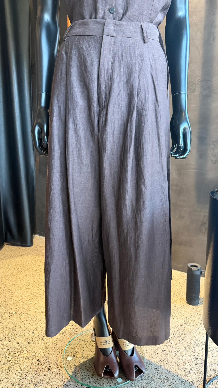 COOKIE CULOTTE PANTS - CHOCOLATE