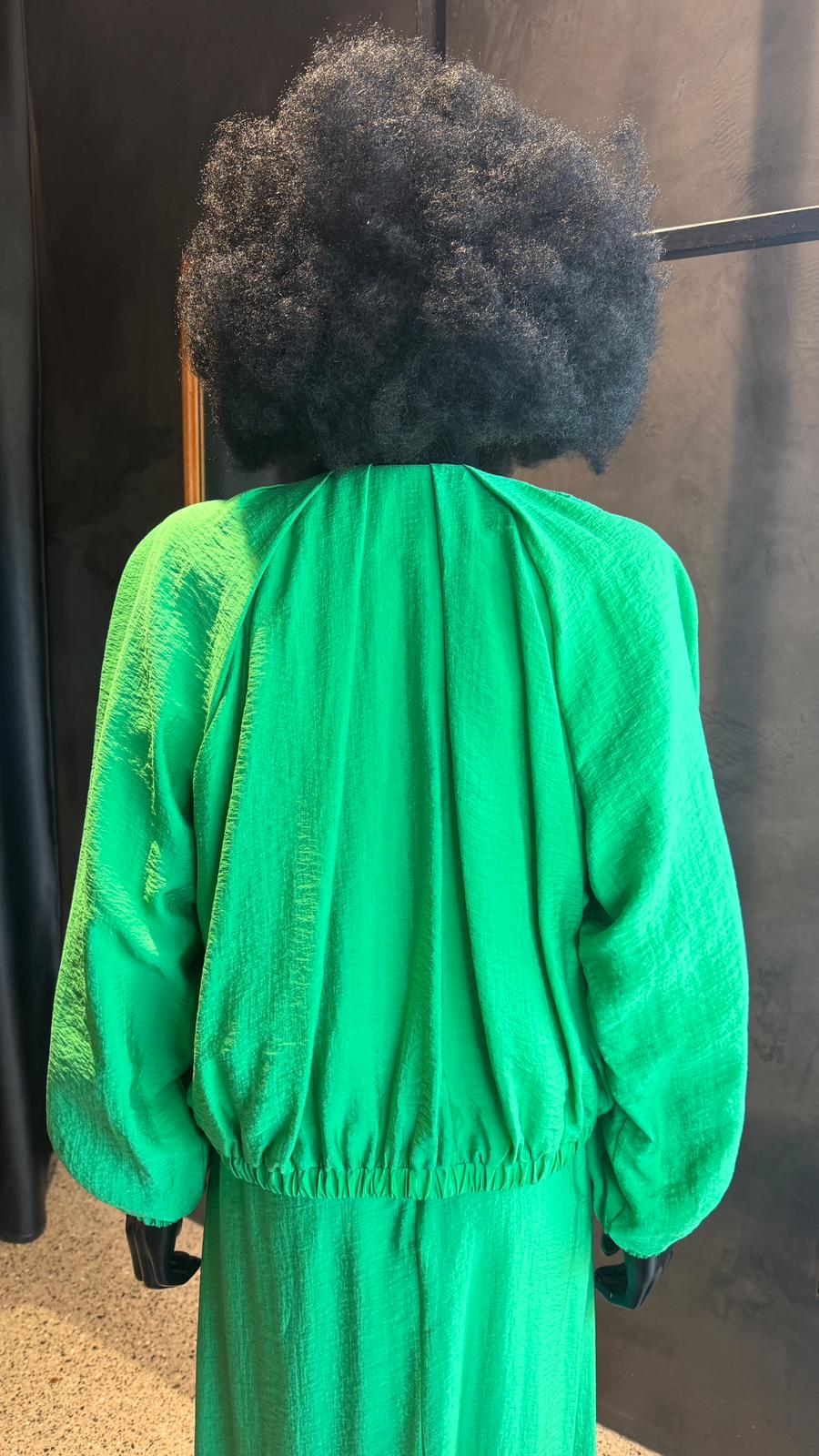 NUBE ZIP JACKET - APPLE