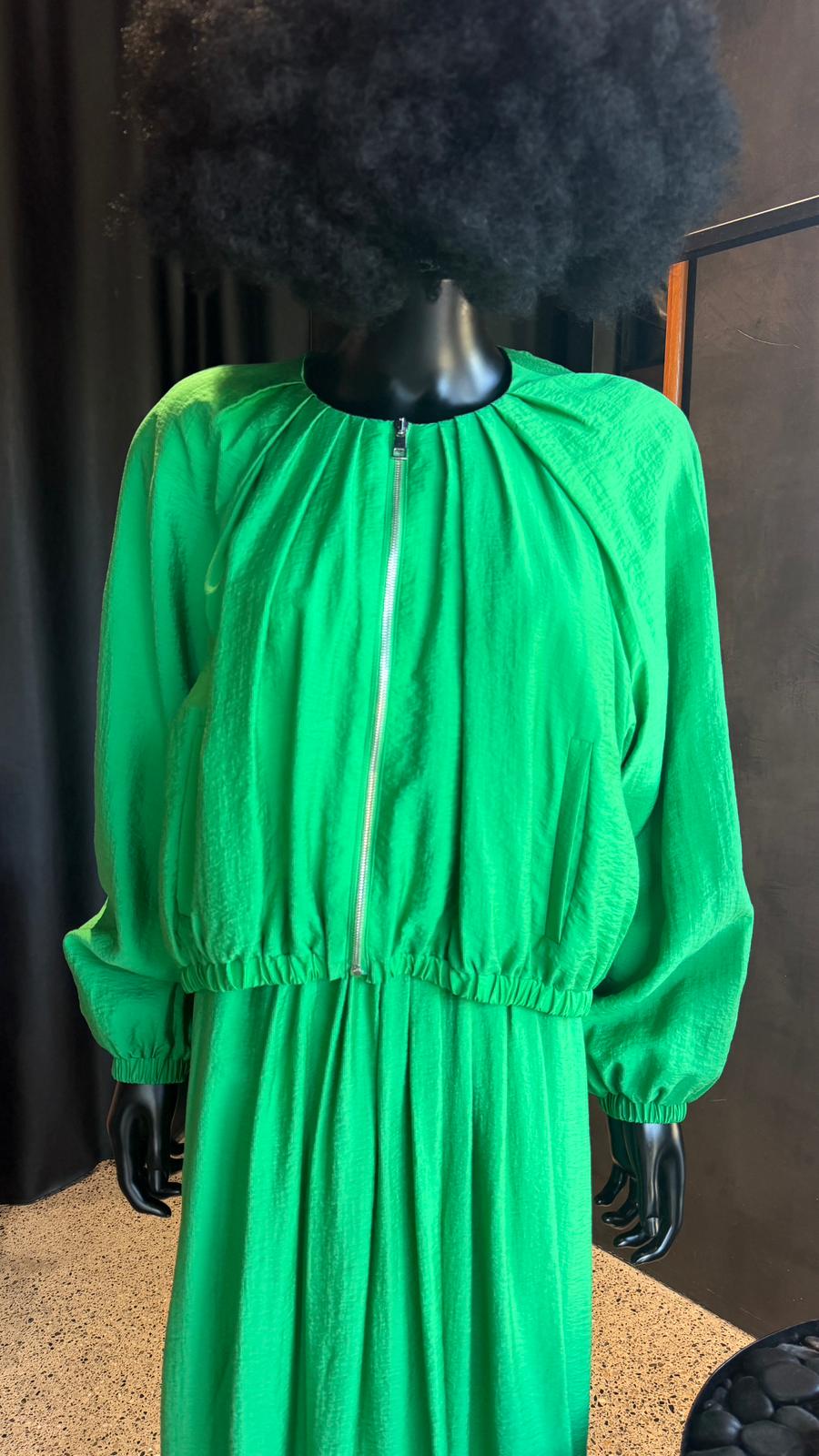 NUBE ZIP JACKET - APPLE