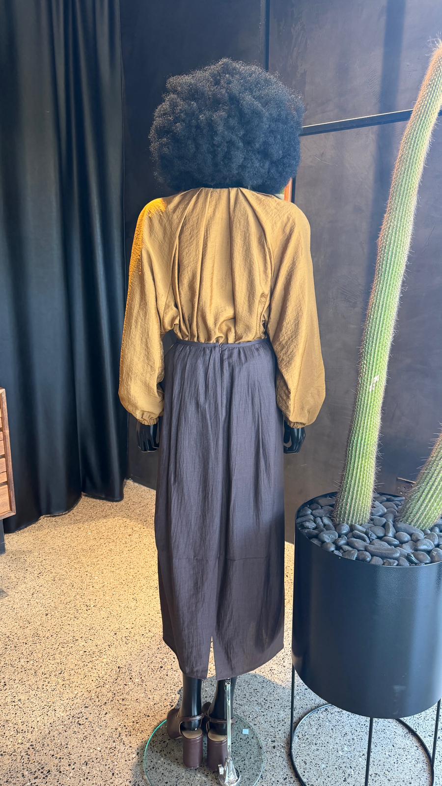 NUBE ZIP JACKET - AMBER