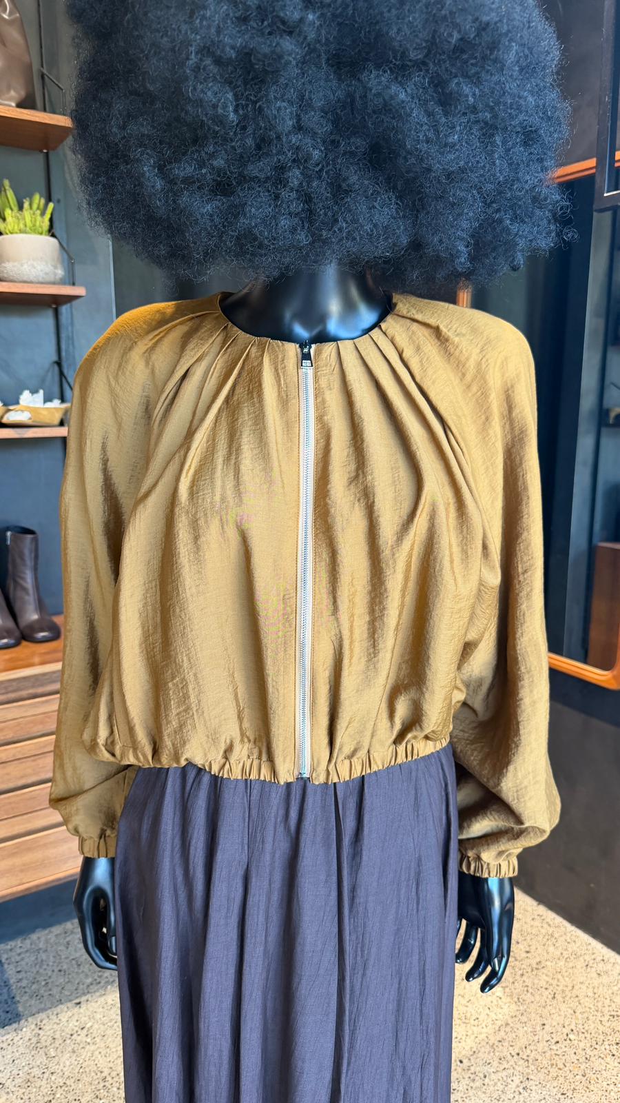 NUBE ZIP JACKET - AMBER