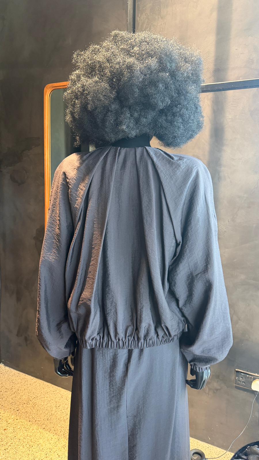 NUBE ZIP JACKET - COFFEE