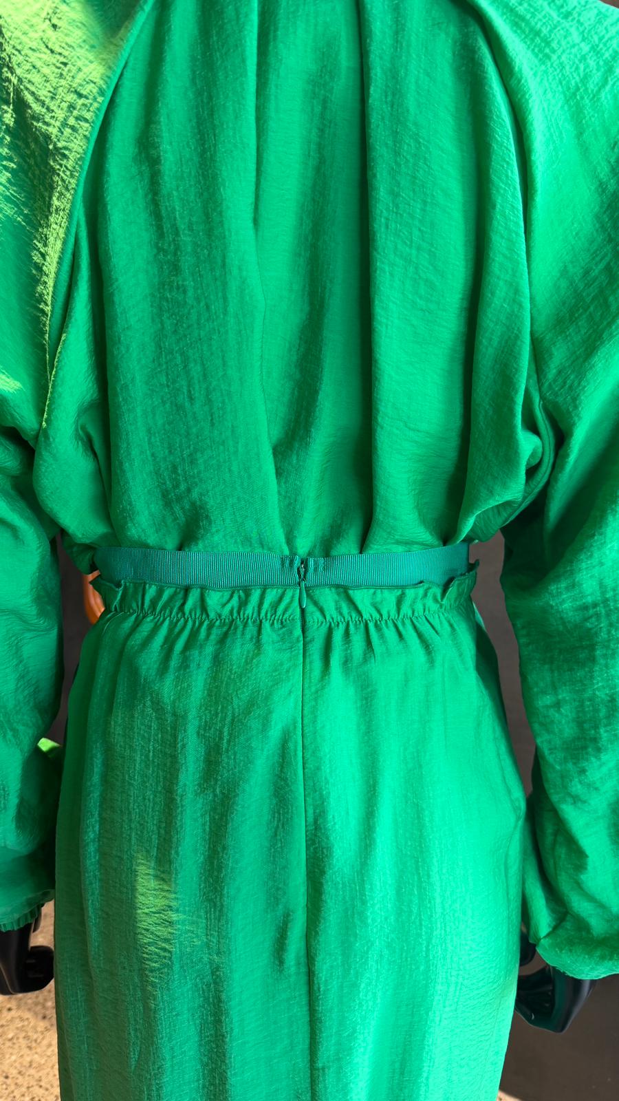 NIRVANA GATHERED SKIRT - APPLE
