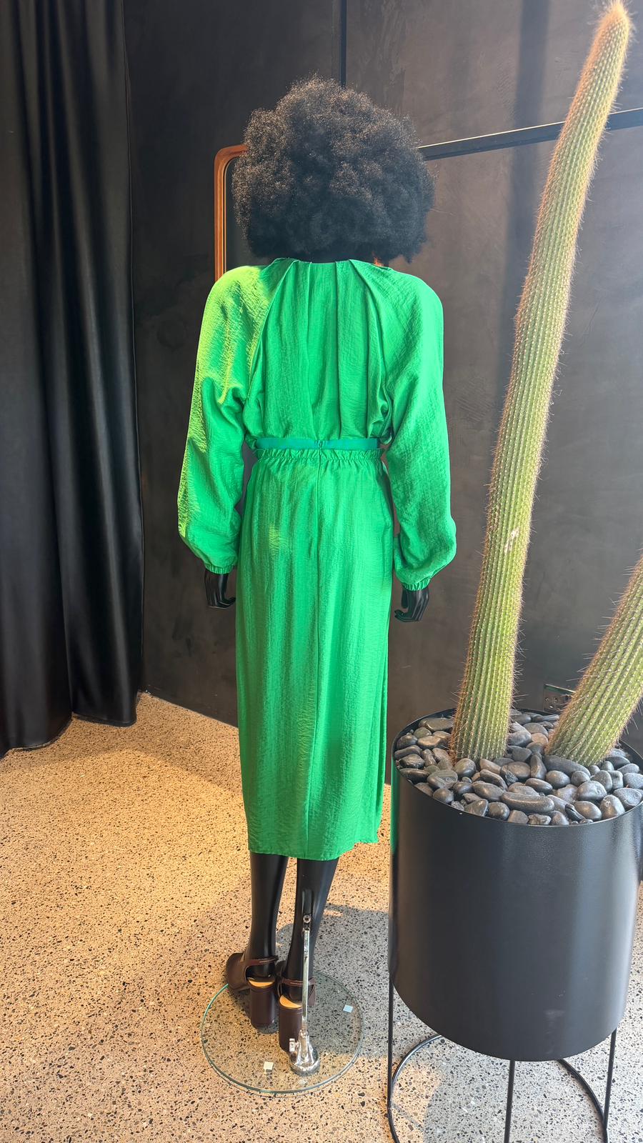 NIRVANA GATHERED SKIRT - APPLE