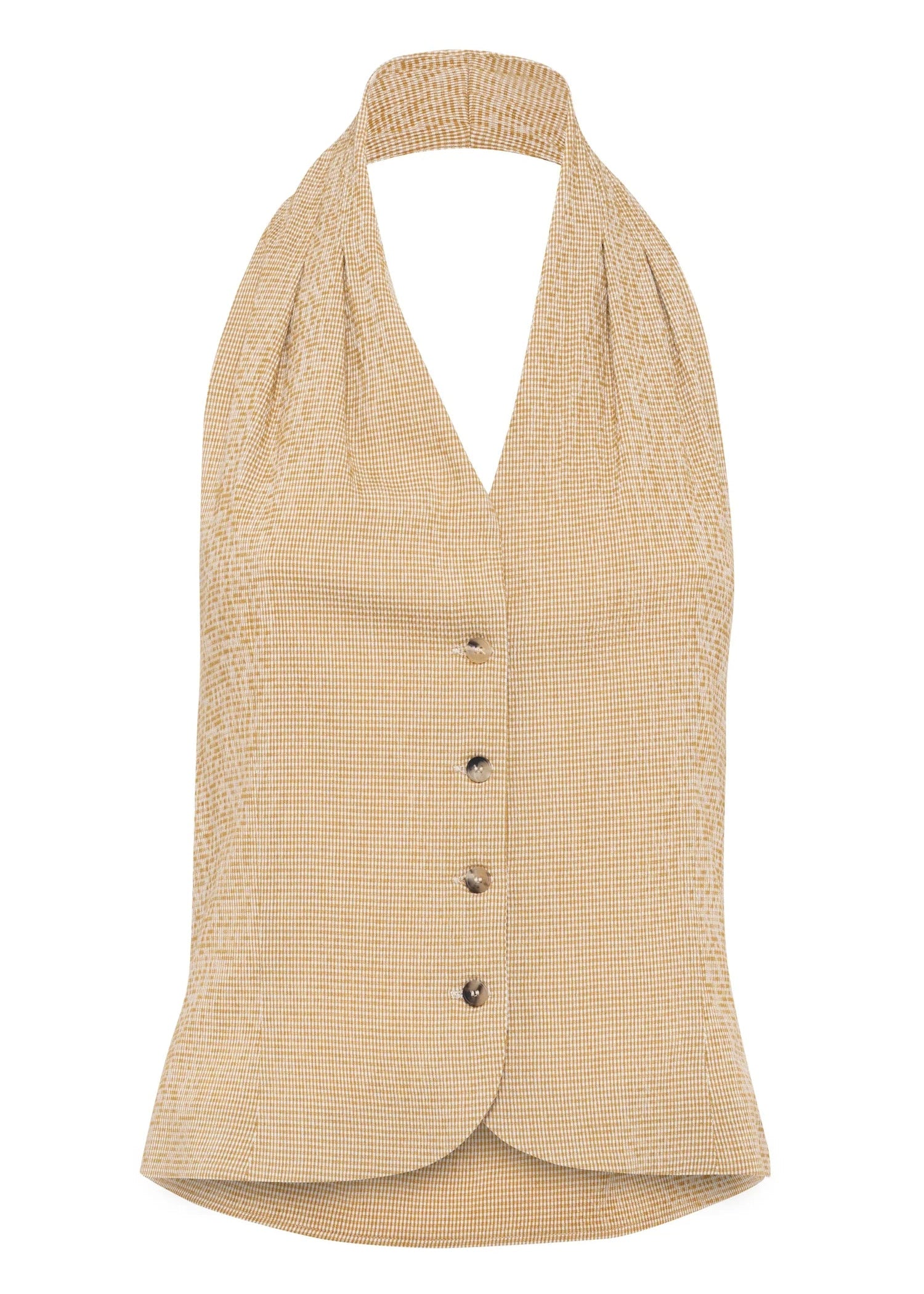 SEMOLA TOP - SEERSUCKER SAND